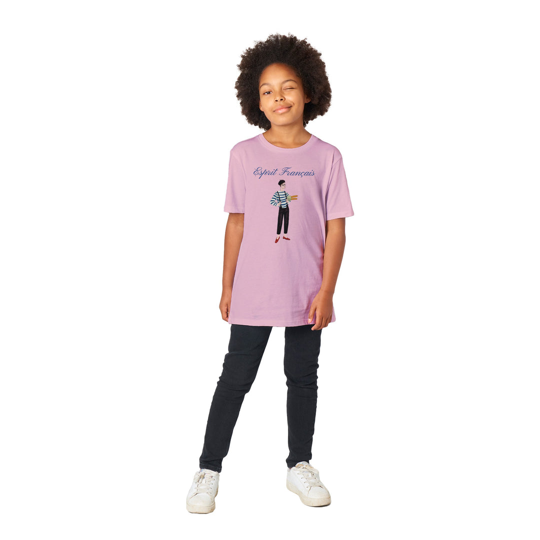 Organic children's crew neck T-shirt FRANCE