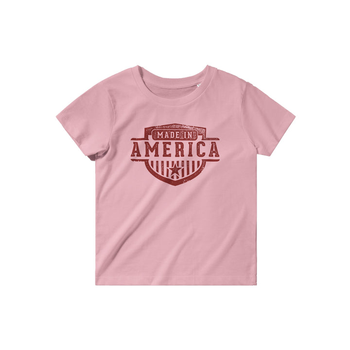 T-shirt col rond enfant bio USA