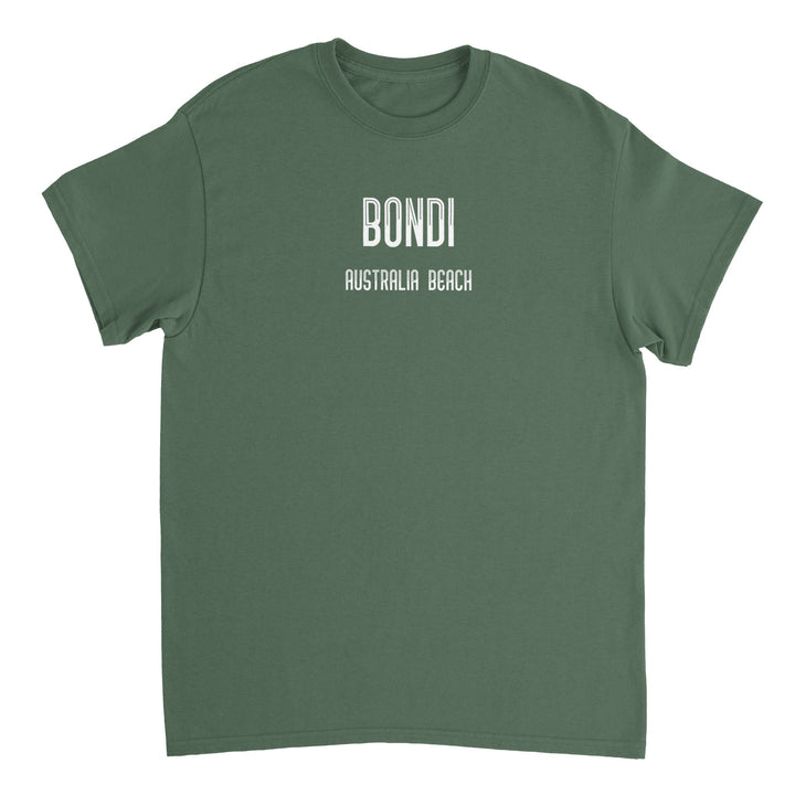 BONDI Unisex Thick Crew Neck T-shirt