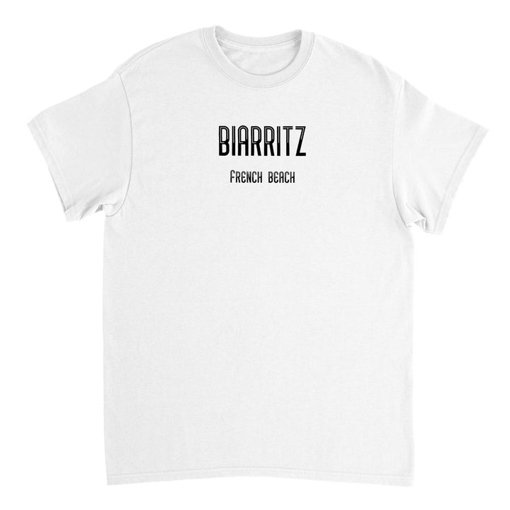 BIARRITZ Unisex Thick Crew Neck T-shirt