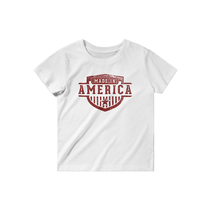 T-shirt col rond enfant bio USA