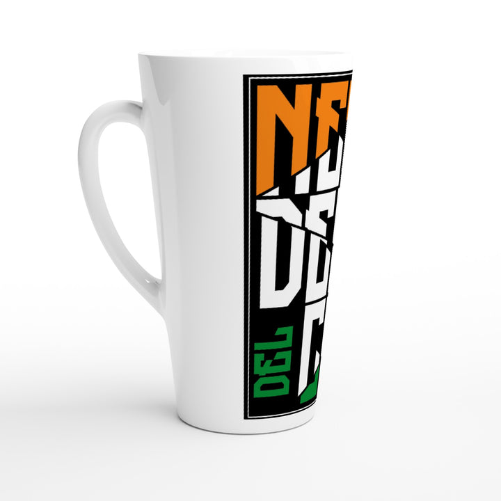 White Ceramic Latte Coffee Mug NEW DELHI CITY