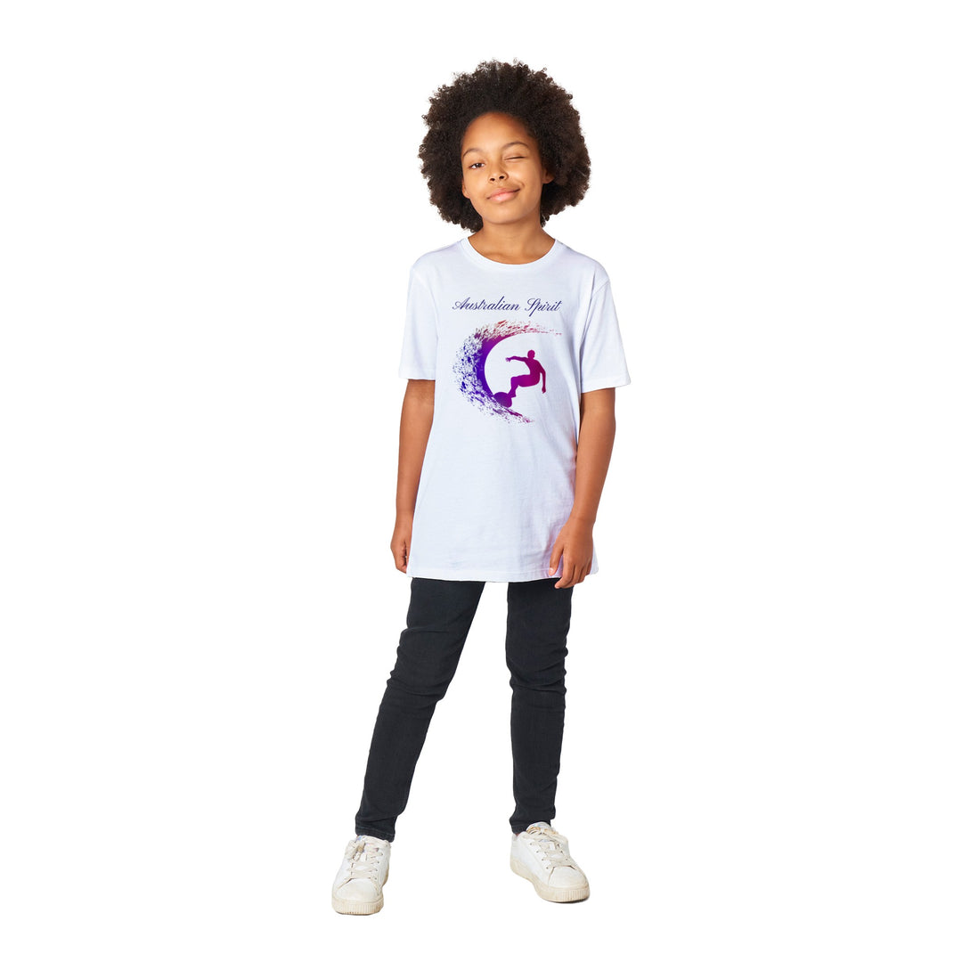 Organic children's crew neck T-shirt AUSTRALIA